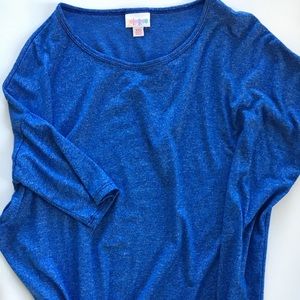 LuLaRoe Blue Irma top